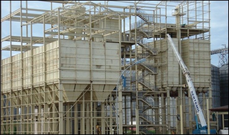 Nova fábrica de ração da Captar em construção